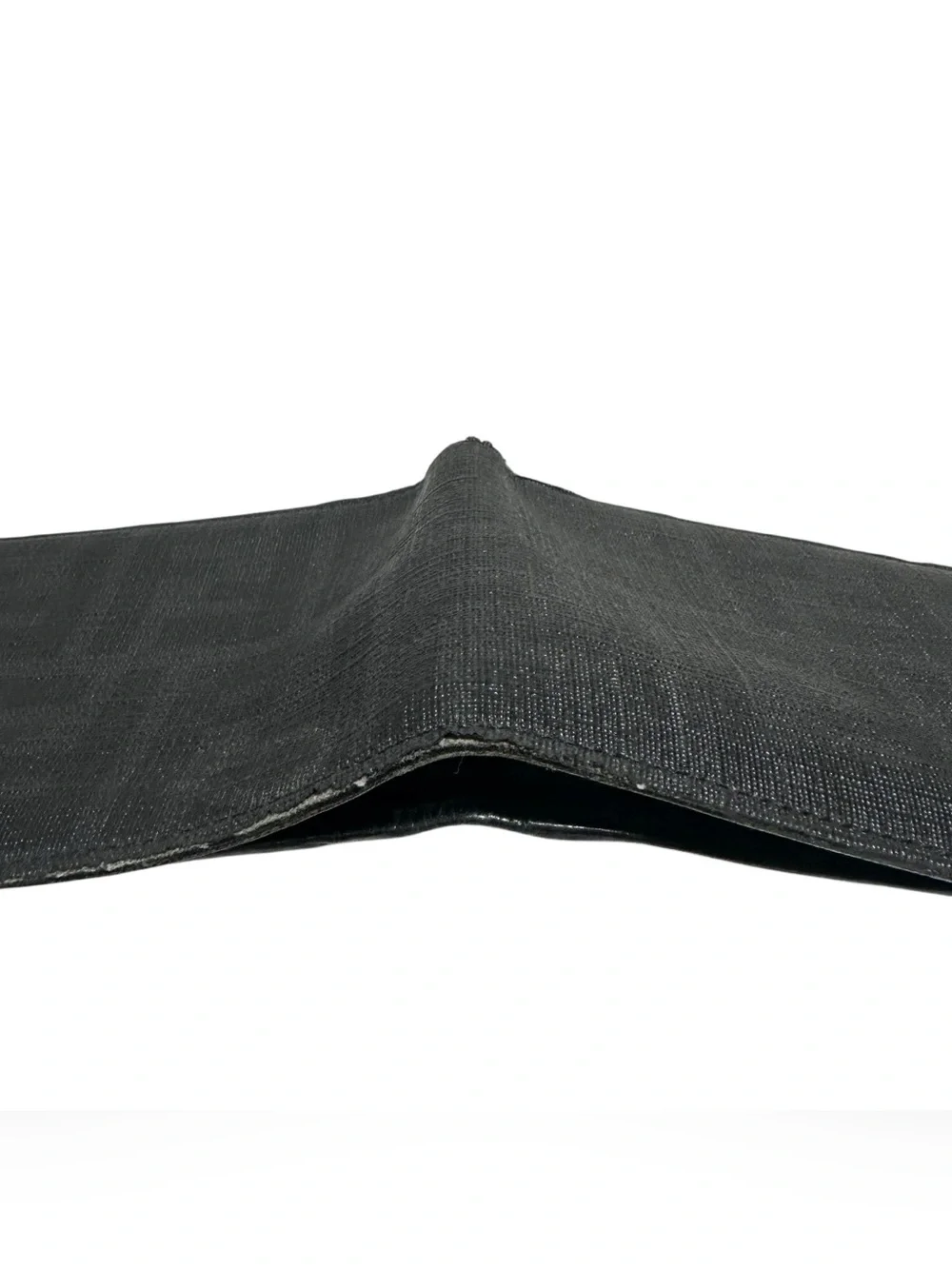 FENDI Graphite Black & Gray Zucca Coated Canvas & Leather Men’s Bifold Wallet